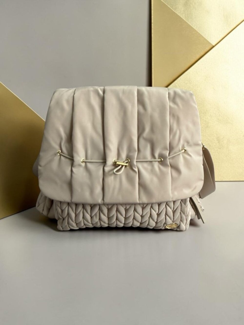 HAPP BABY Levy Beige Diaper Bag NEW NWOT